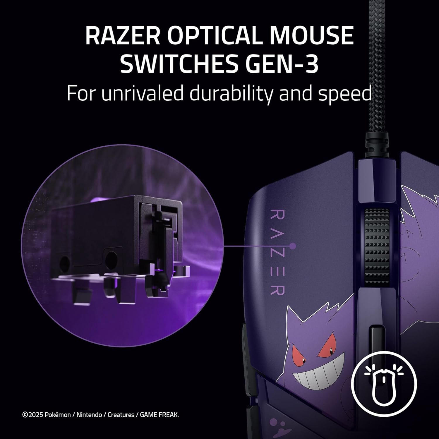 A Photo Of Razer Cobra - Lightweight Wired Gaming Mouse with Razer Chroma RGB and 8500 DPI Sensor