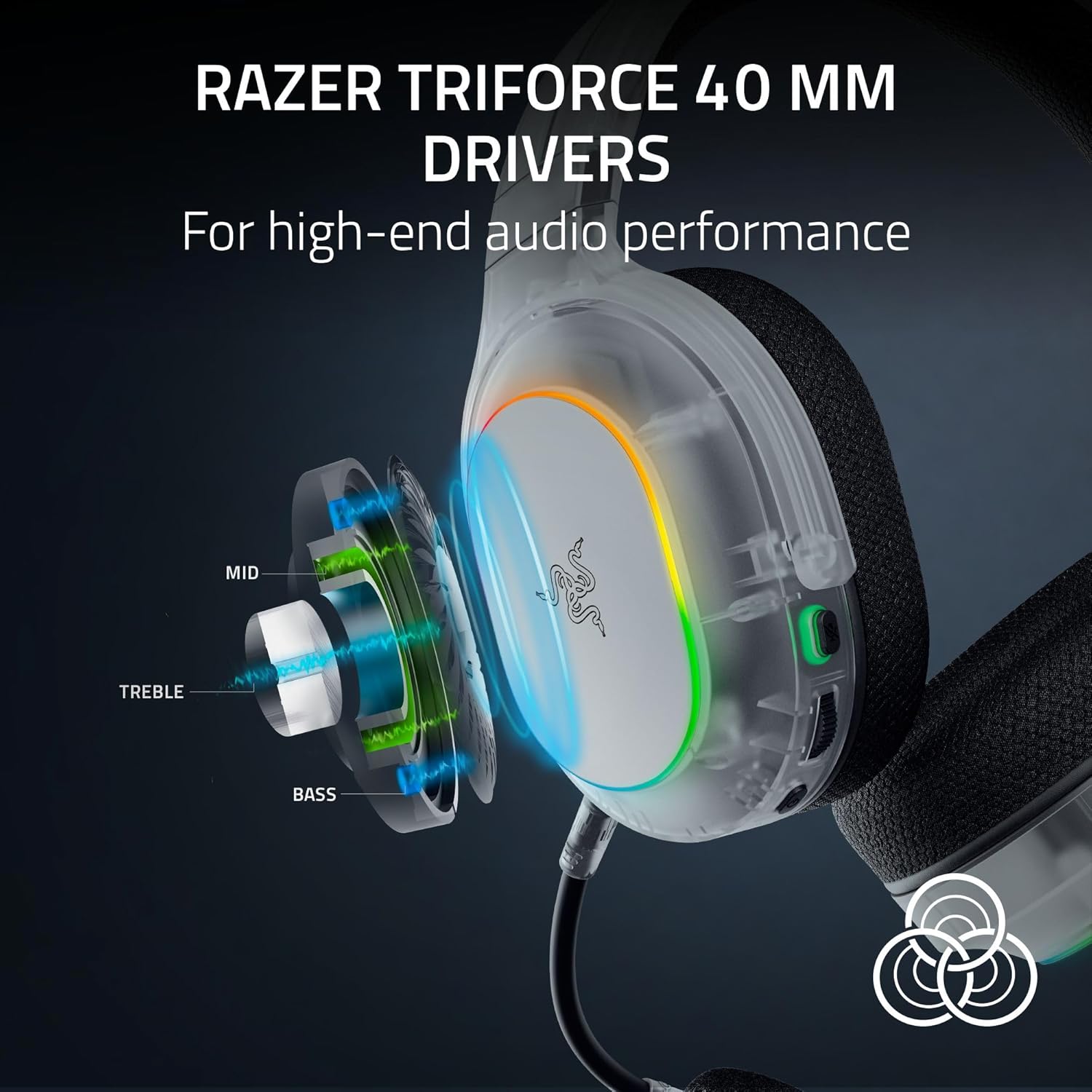 A Photo Of Razer Barracuda X Chroma - Wireless Gaming Headset
