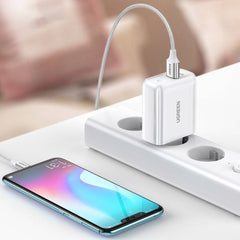 A Photo Of Ugreen 38W Dual-Port USB-C + USB-A Fast Charger – Smart Wall Charger (EU Plug)