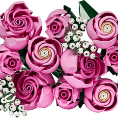 A Photo Of LEGO Bouquet of Pink Roses - 789 Pieces - 10374