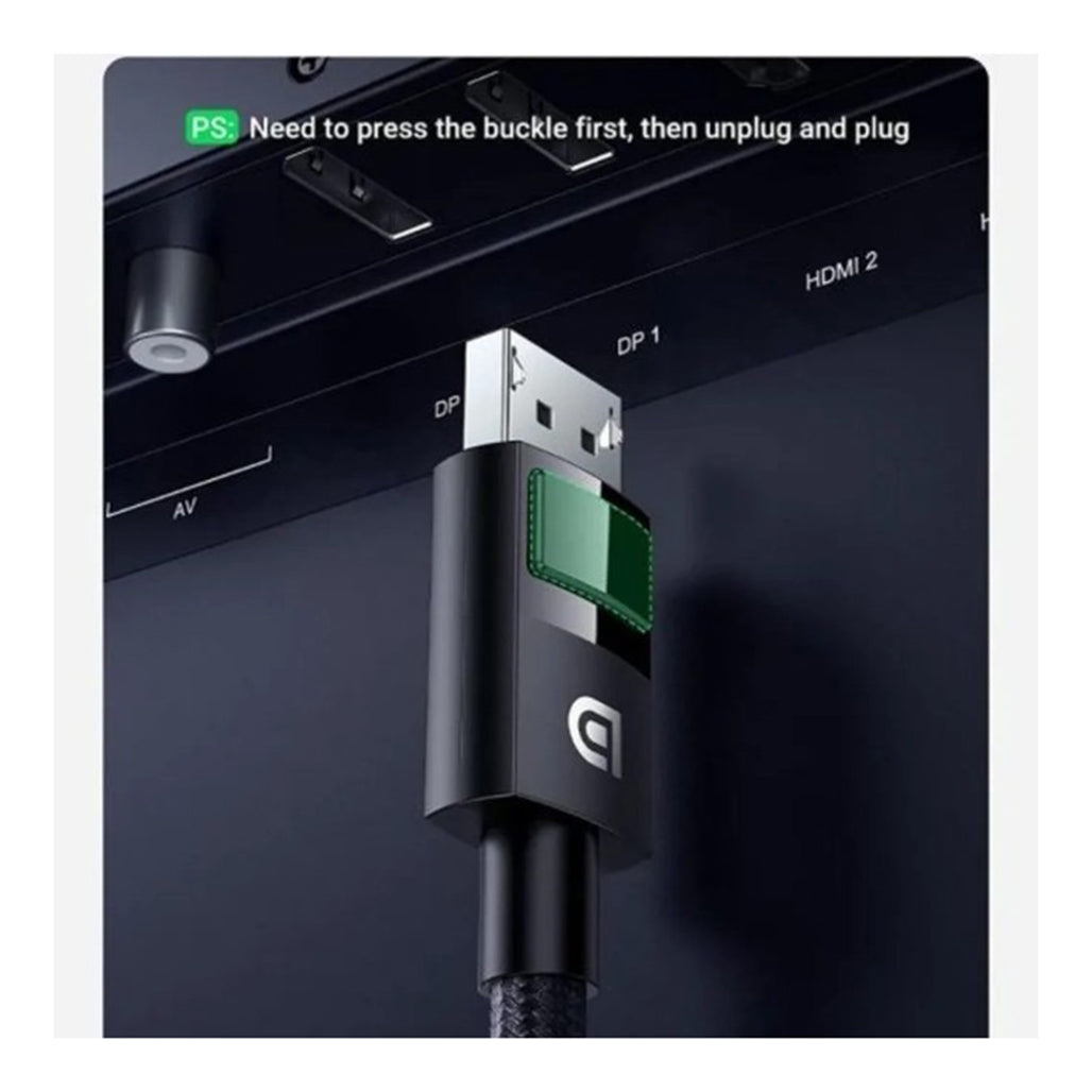 A Photo Of UGREEN 8K DisplayPort 1.4 Cable – High-Speed Braided DP to DP Cord for Gaming & Streaming