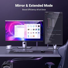 A Photo Of UGREEN 8K DisplayPort 1.4 to HDMI 2.1 Cable – High-Performance DP to HDMI Adapter for 4K 120Hz, 2K 144Hz, and HDR Video