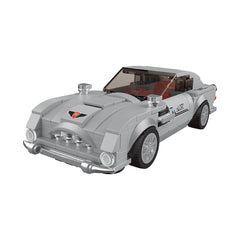A Photo Of Mould King 27050S Silver Martin 007 Supercar Building Toy Set - 348 Pieces - 27050