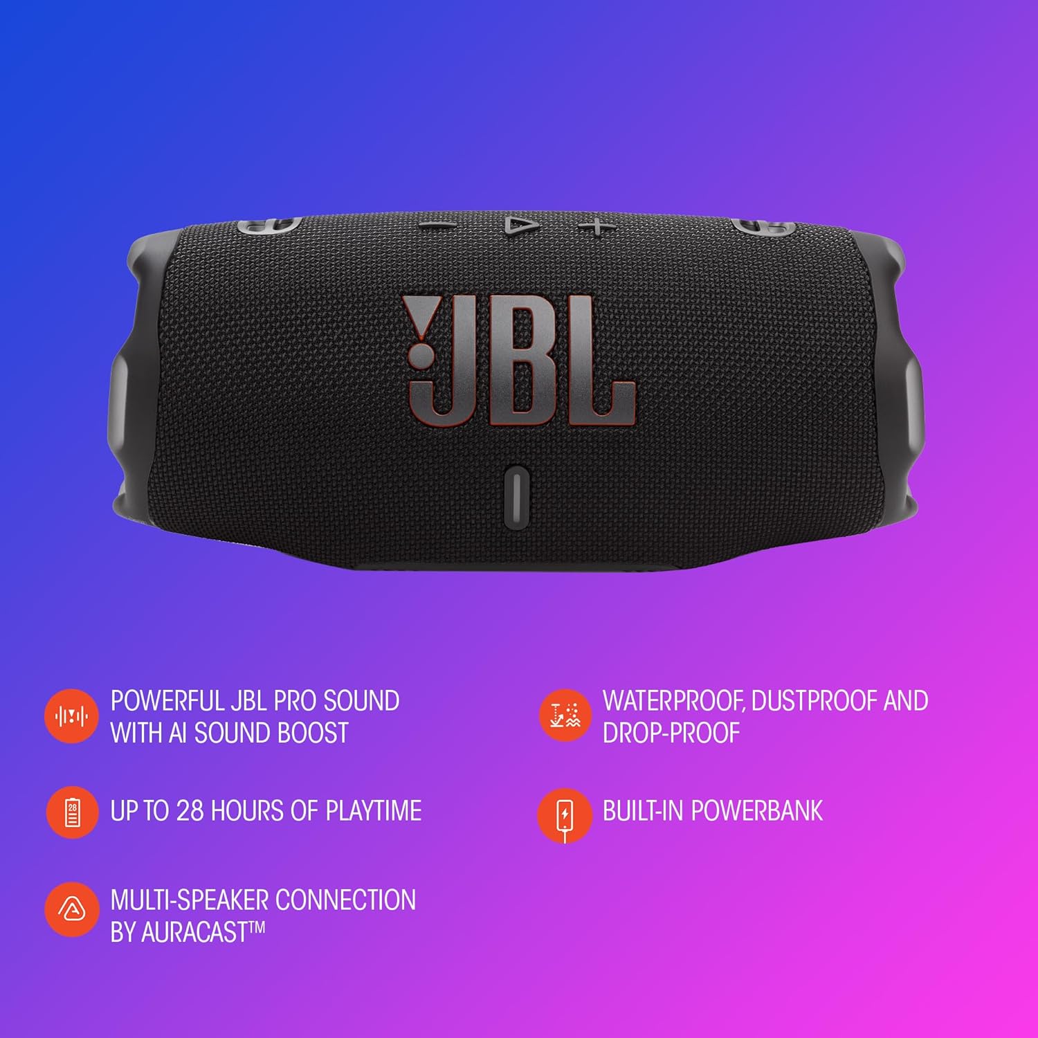 A Photo Of JBL Charge 6 - Portable Bluetooth Speaker