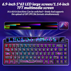 A Photo Of LEOBOG x AULA AMG 65 - Wireless Mechanical Keyboard - White