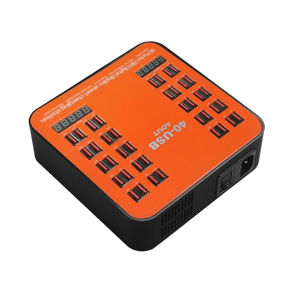 A Photo Of USB Charger 5V Digital Display Smart Charging Station 840 – 40 Ports
