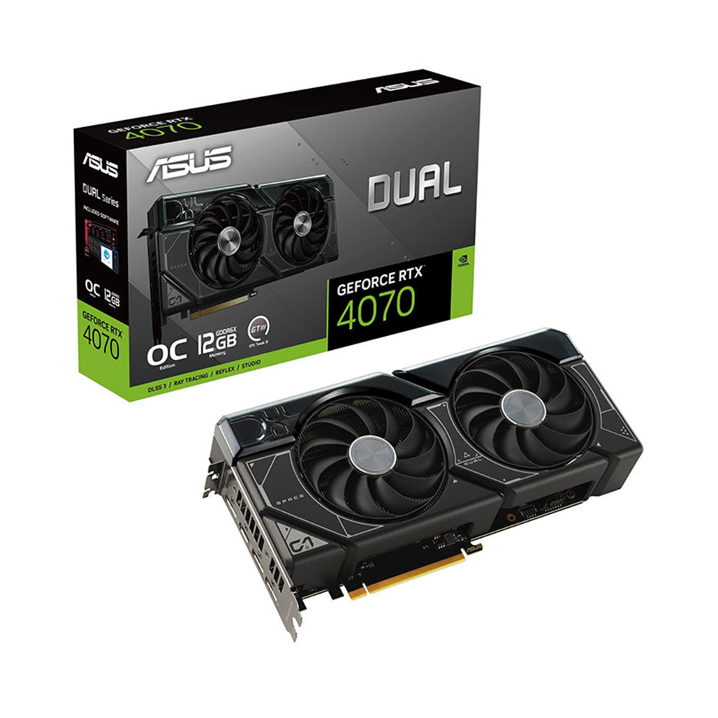 A Photo Of ASUS Dual GeForce RTX™ 4070 OC Edition 12GB GDDR6X
