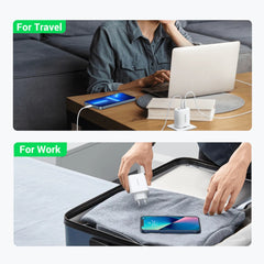 A Photo Of Ugreen 65W USB C Charger with 3-Ports