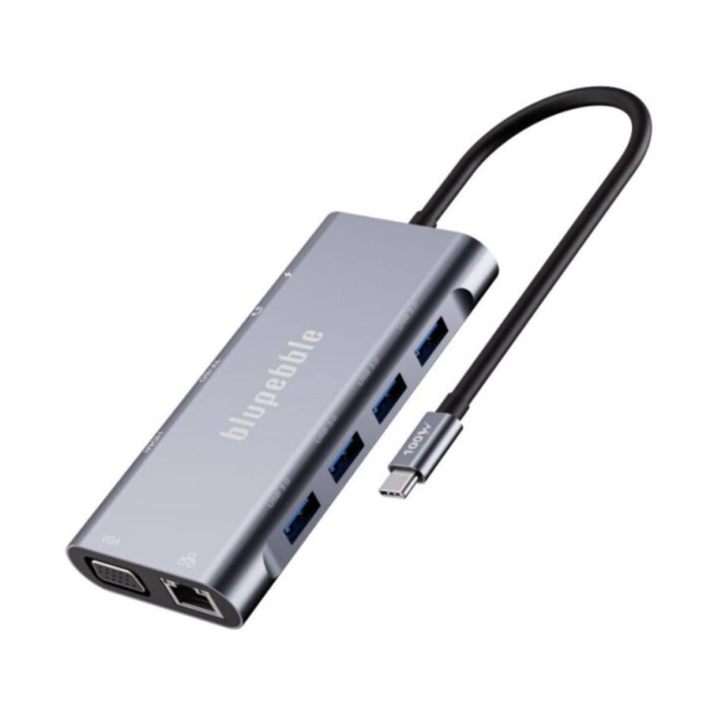 A Photo Of Blupebble C11 Multi Hub - BP-C11MULTIHUB11IN1-GY-SD26-J