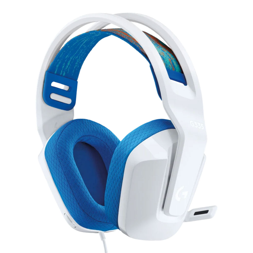 A Photo Of Logitech G335 Wired Gaming Headset - White - 981-001018
