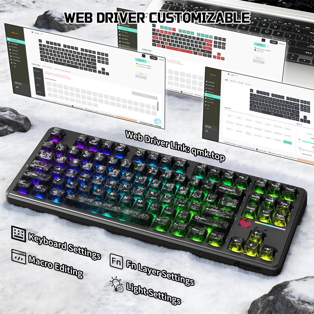 A Photo Of ATTACK SHARK X87 Ultra - Wireless Mechanical Keyboard