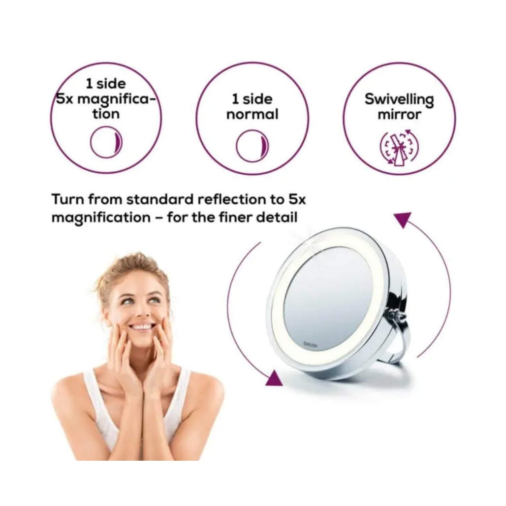 A Photo Of Beurer BS 59 Illuminated cosmetics mirror