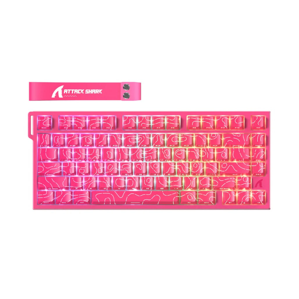 A Photo Of Attack Shark R82 HE - 75% Wired Magnetic Gaming Keyboard