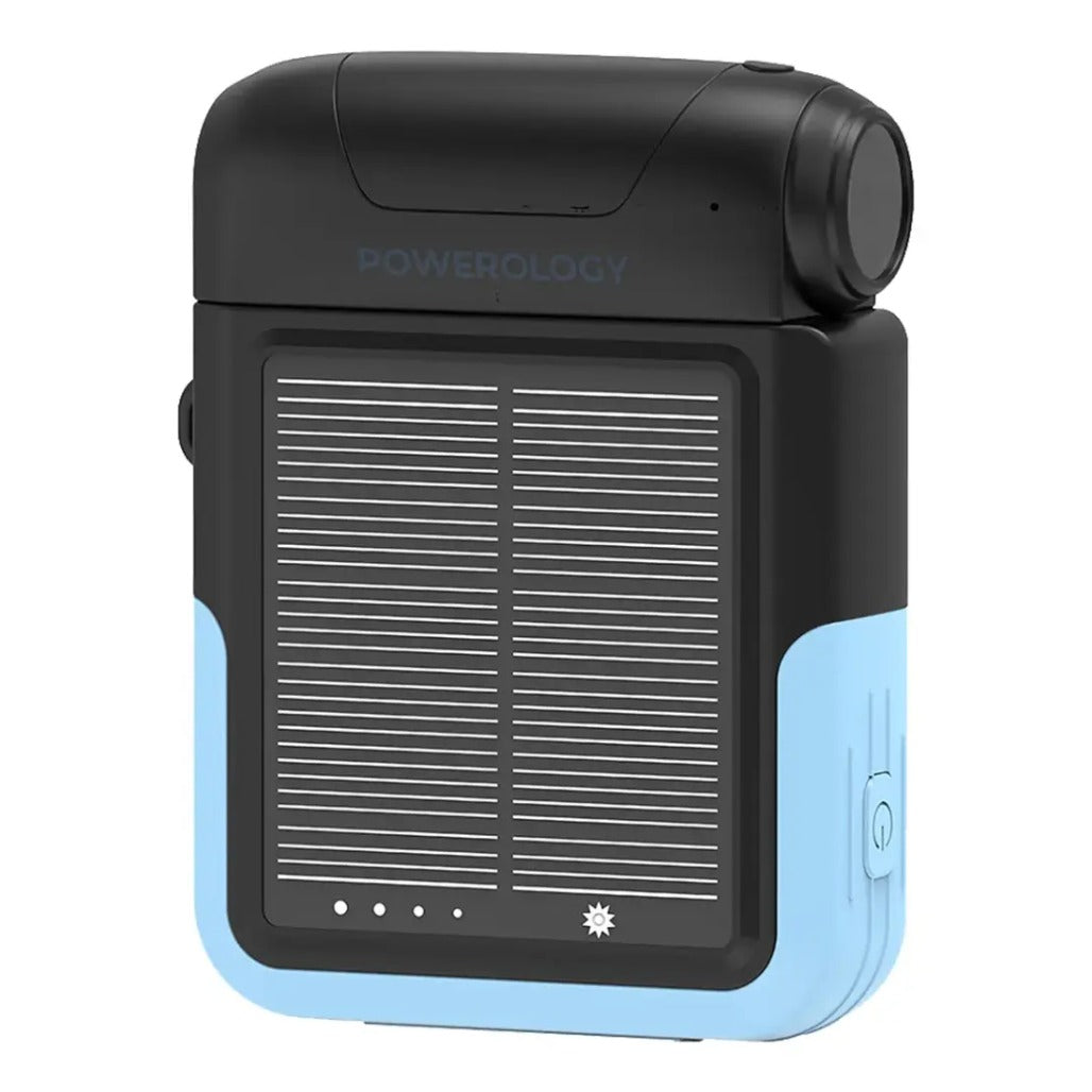 A Photo Of Powerology Sante 10000mAh Solar Power Bank - PPBDS05BK