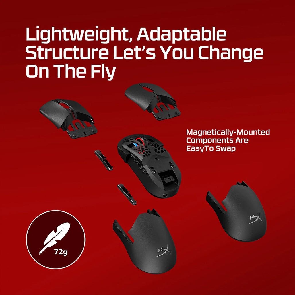 A Photo Of HyperX Pulsefire Saga Pro Wireless Gaming Mouse – Black