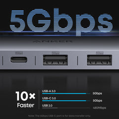 A Photo Of Anker 7-in-1 Anker Nano USB-C Hub Multi-Port Adapter - A83D2HA1