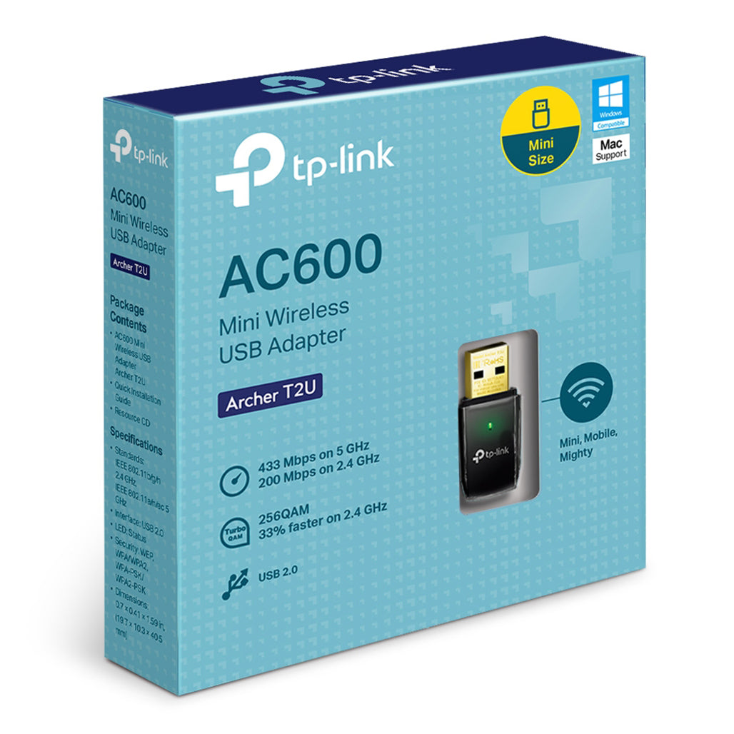 A Photo Of TP-Link AC600 Wireless Dual Band USB Adapter – Archer T2U
