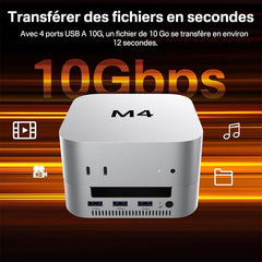 A Photo Of ACASIS 40Gbps Mac Mini M4 Dock & Stand with Dual NVMe SSD Enclosure