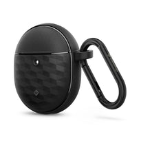 Caseology Parallax Protective Case for Google Pixel Buds Pro/Pro 2 - Ergonomic Design with Carabiner and Wireless Charging Compatibility