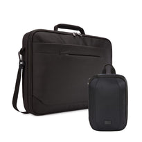Case Logic 17.3-inch Advantage Attaché ADVA-117 Black + Case Logic Lectro Accessory Case - LAC-100 - Black