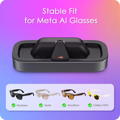 A Photo Of AI Glasses Charging Station for Meta Ray-Ban & Oakley Meta HSTN