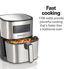 A Photo Of Hamilton Beach Digital Air Fryer with Nonstick Basket 5.6L