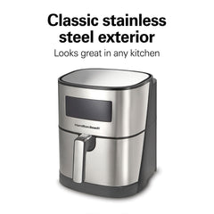 A Photo Of Hamilton Beach Digital Air Fryer with Nonstick Basket 5.6L