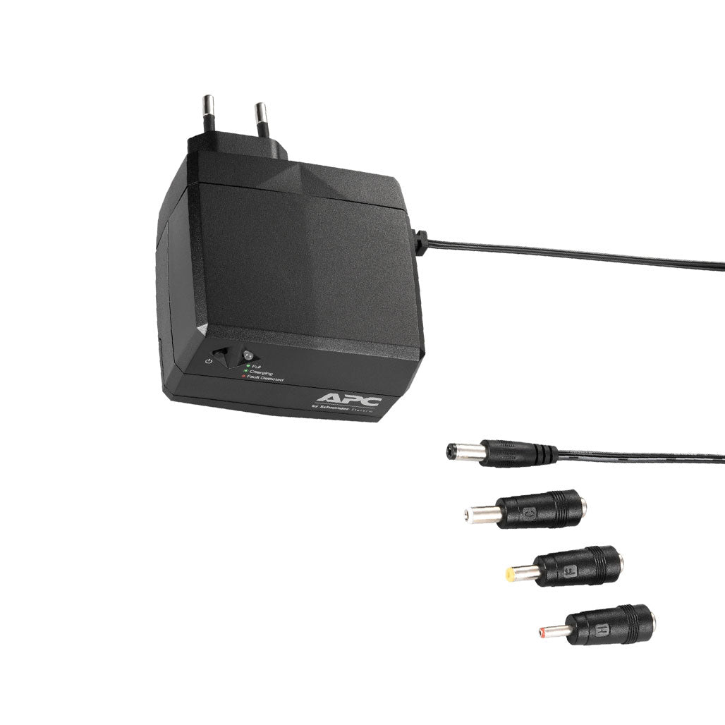 A Photo Of APC Network Power Supply with Battery Backup - 12V DC, 1A, CEE7, Lithium Battery, CP12010LI-GR