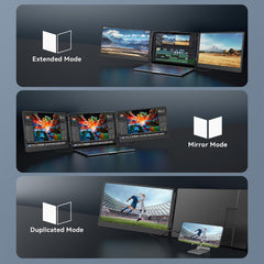 A Photo Of Apildella 14’’ Triple Laptop Screen Extender – 1080P FHD Portable Dual Monitor for Laptop