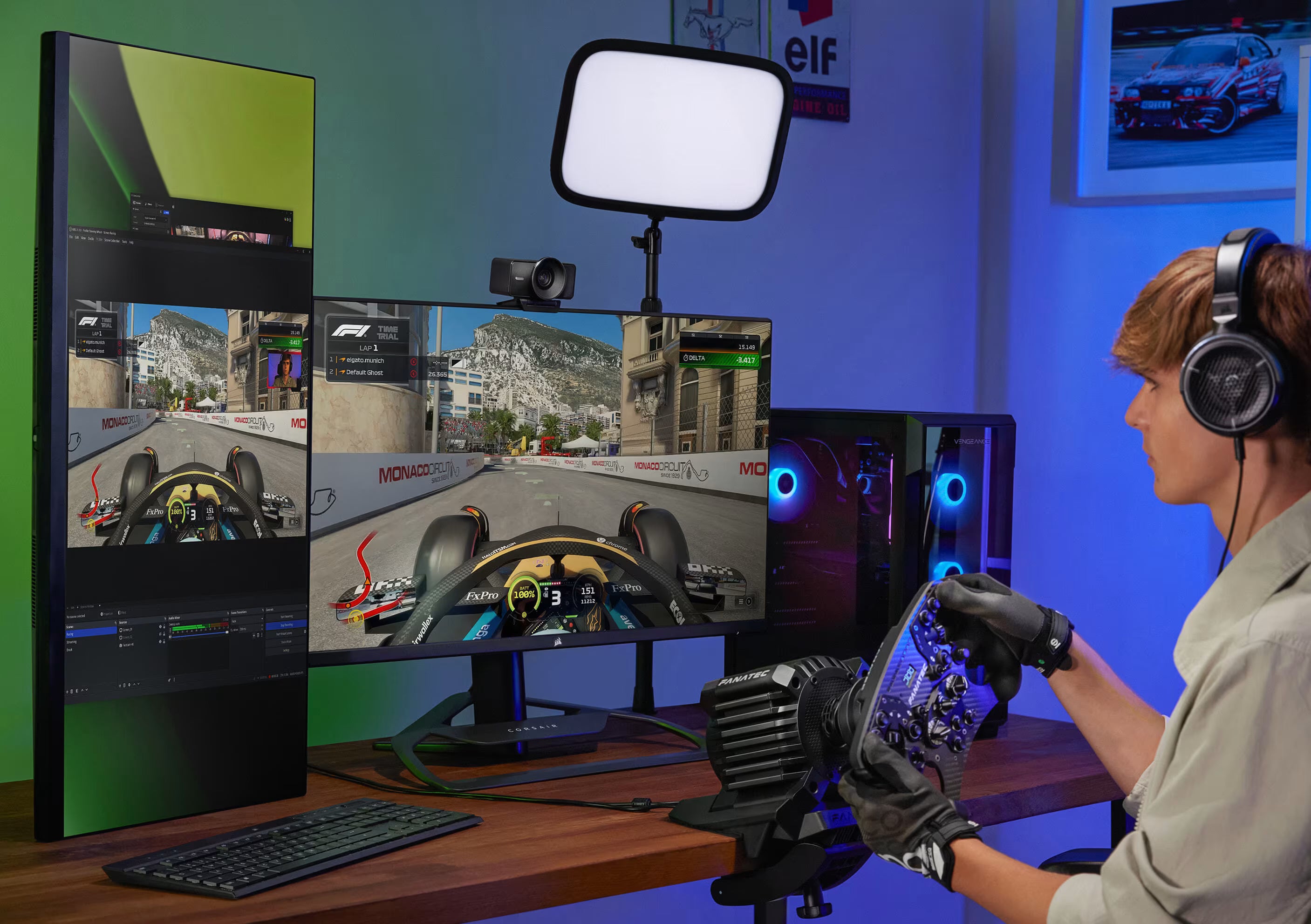 A Photo Of Elgato Facecam 4K 60FPS Studio Webcam with Sony STARVIS 2 Sensor