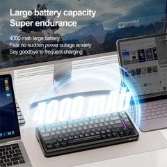 A Photo Of Attack Shark M86 - Tri-Mode Wireless Mechanical Keyboard