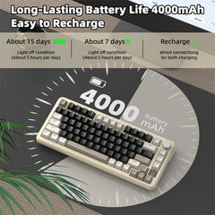 A Photo Of Attack Shark X85 Pro - 75% Wireless Mechanical Gaming Keyboard - Blueberry Switch (Linear)
