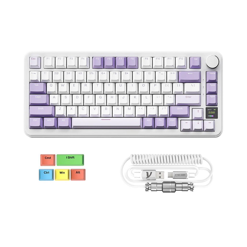 A Photo Of Attack Shark X85 Pro - 75% Wireless Mechanical Gaming Keyboard - Blueberry Switch (Linear)