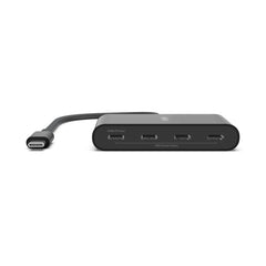 A Photo Of Belkin USB-C to 4-Port Hub – 10Gbps Data Transfer, 100W PD, Universal Compatibility