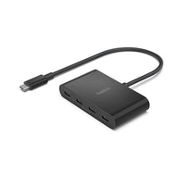 Belkin USB-C to 4-Port Hub – 10Gbps Data Transfer, 100W PD, Universal Compatibility