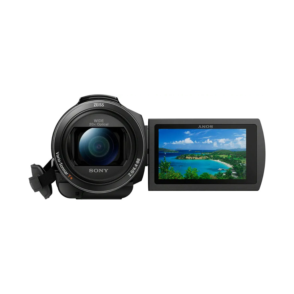A Photo Of Sony FDR-AX43A - UHD 4K Handycam Camcorder with Gimbal Stabilization