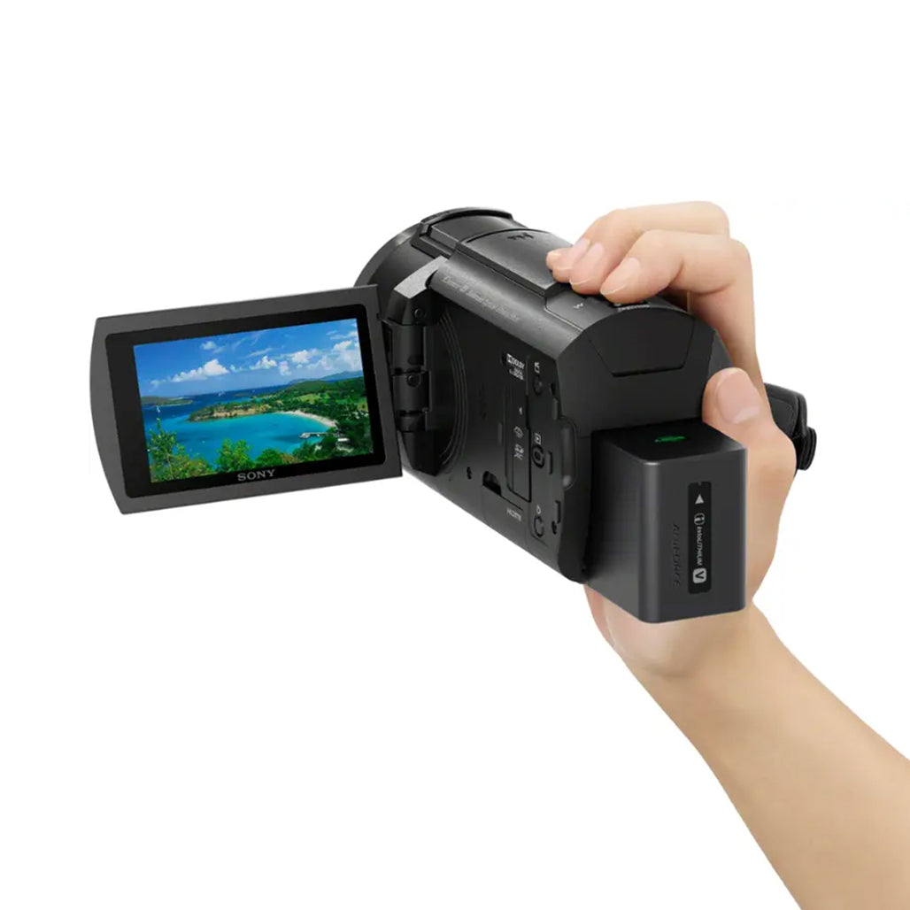 A Photo Of Sony FDR-AX43A - UHD 4K Handycam Camcorder with Gimbal Stabilization