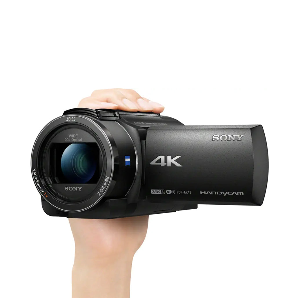 A Photo Of Sony FDR-AX43A - UHD 4K Handycam Camcorder with Gimbal Stabilization