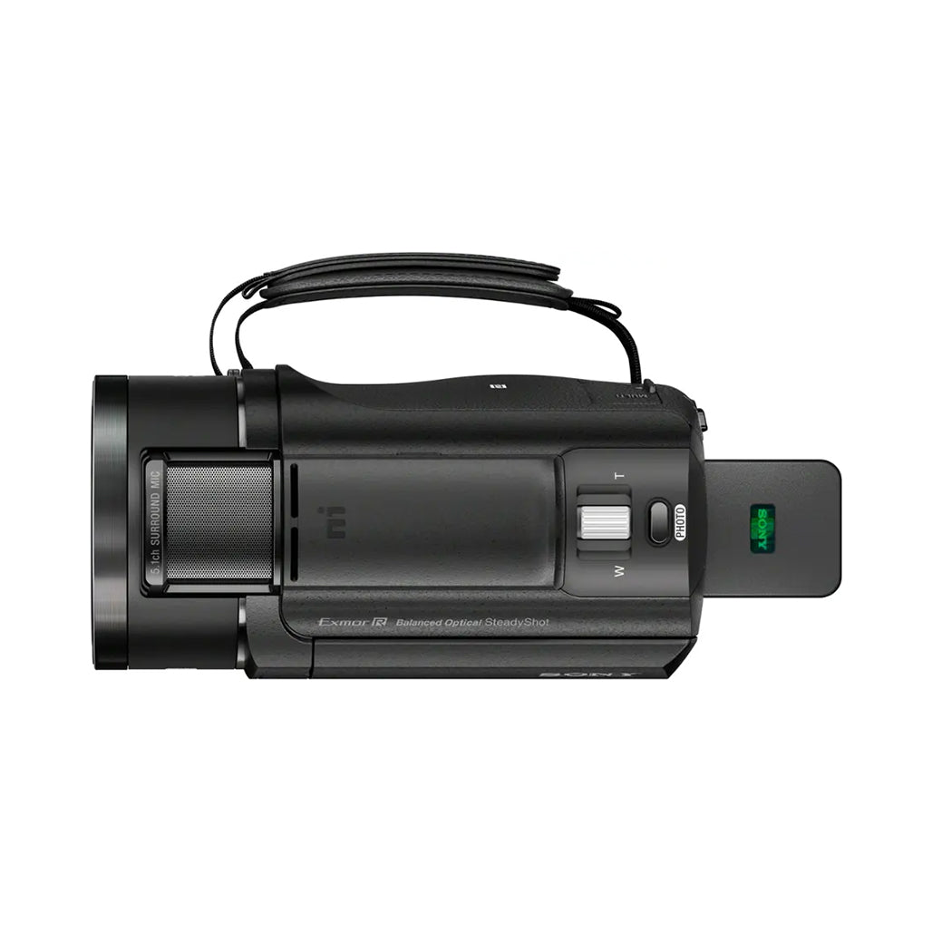 A Photo Of Sony FDR-AX43A - UHD 4K Handycam Camcorder with Gimbal Stabilization