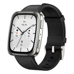 A Photo Of Amazfit Active 2 Square Smartwatch | Black with Red Strap