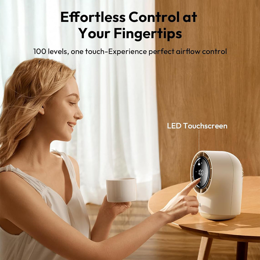 A Photo Of Aecooly Touch Control Desk Fan Chic 01 Lite