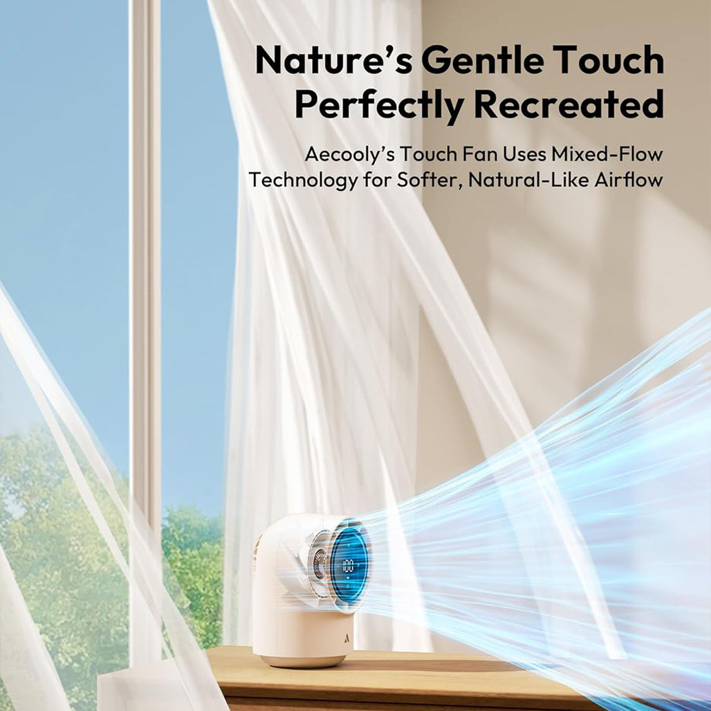 A Photo Of Aecooly Touch Control Desk Fan Chic 01 Lite