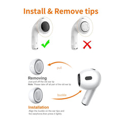 A Photo Of New Bee AirPods Pro Replacement Ear Tips(XS-S-M-L)