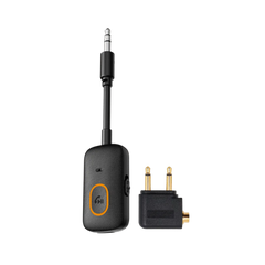 A Photo Of Bluepebble AirLync Bluetooth 5.4 Airplane Adapter - BP-AIRLYNC-BK
