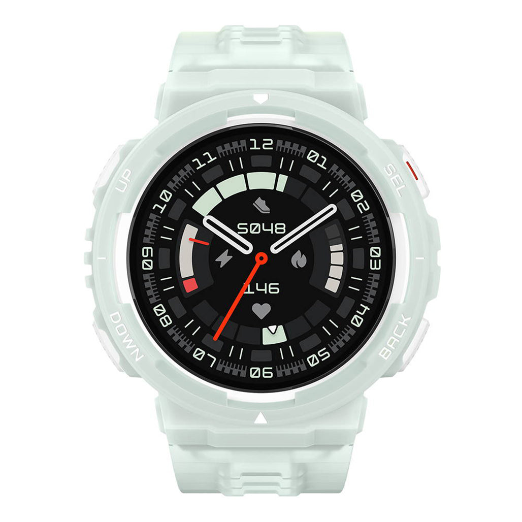 A Photo Of Amazfit Active Edge Mint Green - Rugged Smart Watch