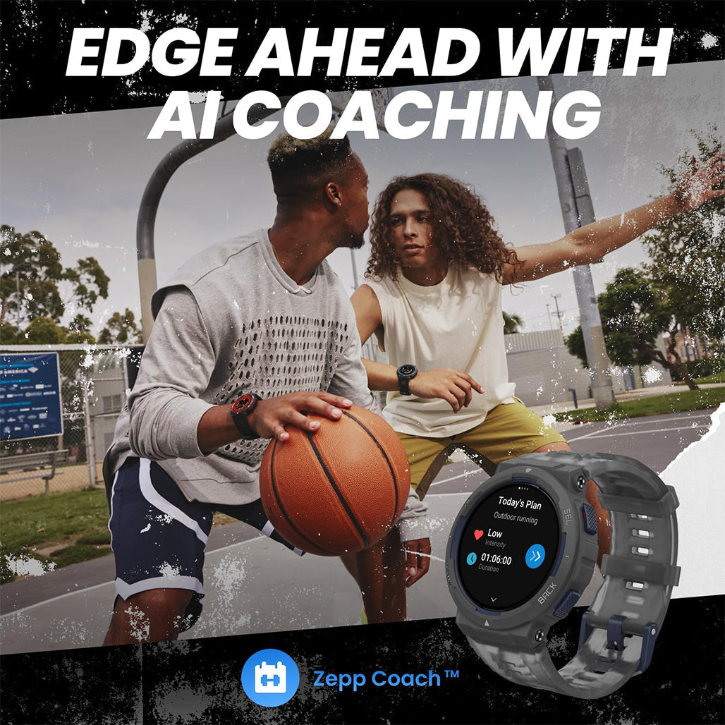 A Photo Of Amazfit Active Edge Mint Green - Rugged Smart Watch