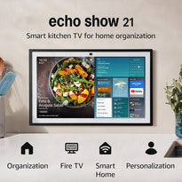Amazon Echo Show 21 - Smart Display with Built-in Fire TV, Alexa & 21" Full HD Touchscreen