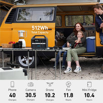 Anker PowerHouse 535 – 512Wh Portable Power Station | 500W Fast Charging & Long-Lasting Battery