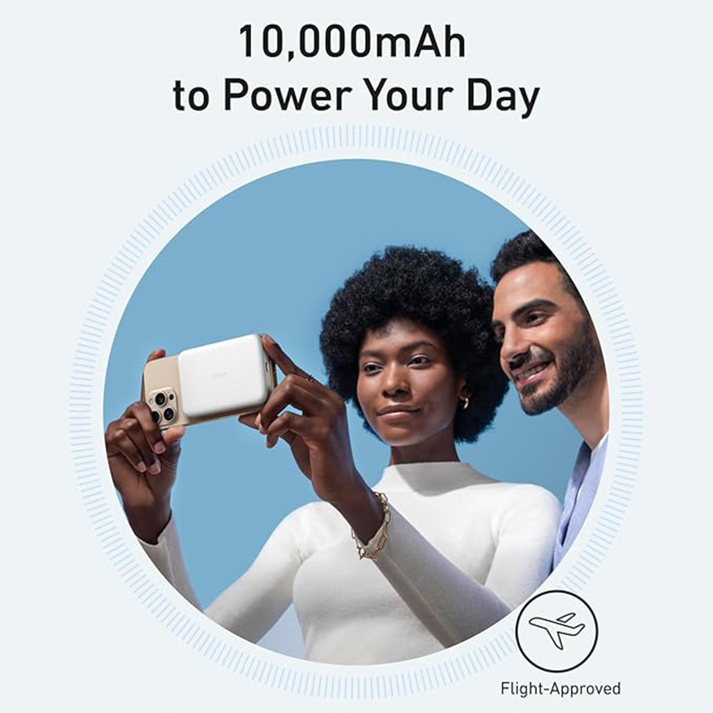 A Photo Of Anker MagGo Ultra-Slim 10000mAh Qi2 Certified 15W Power Bank - Wireless Charging for iPhone and More