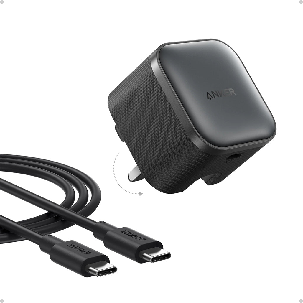 A Photo Of Anker Nano Charger (45W) with USB-C Cable